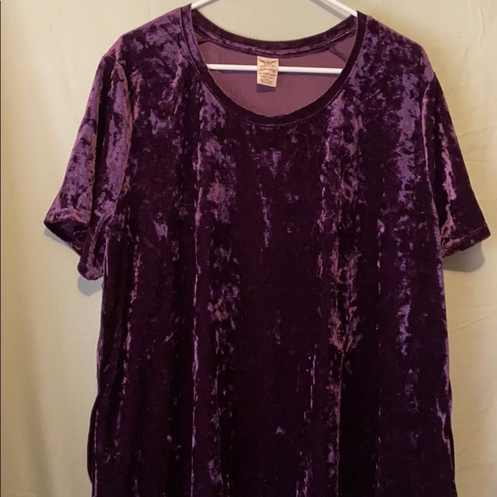 Faded Glory velvet shirt